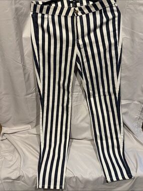 Striped Black & White Women’s Pants